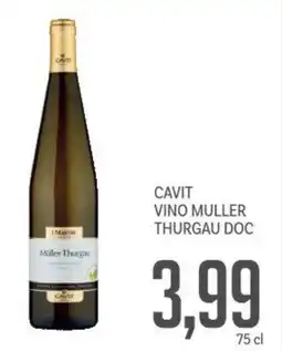Supermercati Piccolo Cavit vino muller thurgau DOC offerta