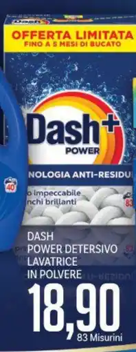 Supermercati Piccolo Dash power detersivo lavatrice in polvere offerta