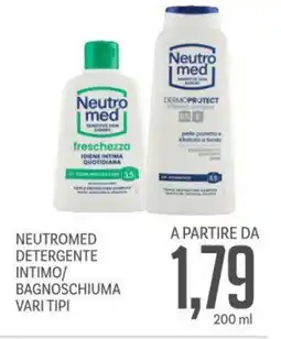 Supermercati Piccolo Neutromed detergente intimo/ bagnoschiuma vari tipi offerta