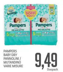 Supermercati Piccolo Pampers baby dry pannolini / mutandino varie misure offerta
