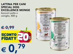Esselunga Lattina per cani special dog EXCELLENCE MONGE offerta