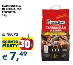 Esselunga Carbonella di legna fsc FOCHISTA offerta
