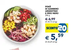 Esselunga Pokè di gambero argentino e riso nero offerta