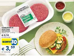 Esselunga Hamburger di scottona naturama offerta
