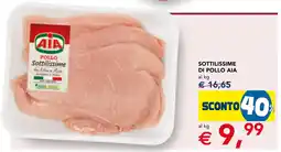 Esselunga Sottilissime di pollo AIA offerta