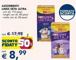 Esselunga Assorbenti LINES SETA ULTRA offerta
