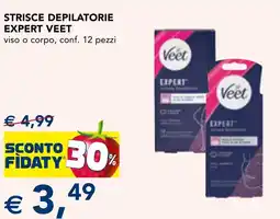Esselunga Strisce depilatorie expert VEET offerta