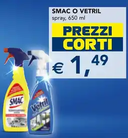 Esselunga SMAC O VETRIL spray offerta