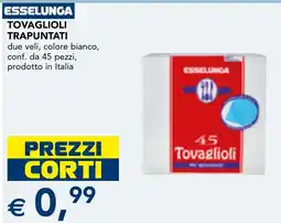 Esselunga Tovaglioli trapuntati offerta