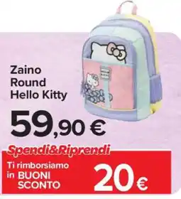 Carrefour Zaino Round Hello Kitty offerta