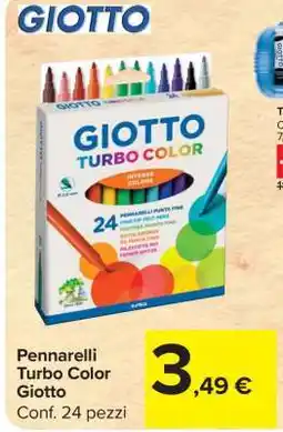 Carrefour PENNARELLI TURBO COLOR GIOTTO offerta
