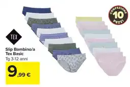 Carrefour Slip Bambino/a Tex Basic offerta