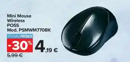 Carrefour Mini Mouse Wireless POSS Mod. PSMWM770BK offerta