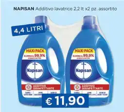 Acqua & Sapone NAPISAN Additivo lavatrice 2,2 Lt x2 pz. assortito offerta