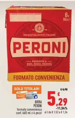 Conad Birra Peroni offerta