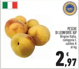 Conad PESCHE DI LEONFORTE IGP offerta