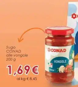 Conad Sugo CONAD alle vongole offerta