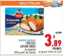 Conad Croccole Capitan Findus offerta