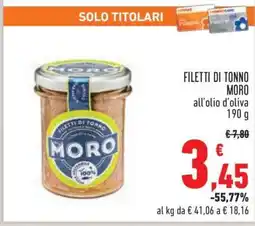 Conad FILETTI DI TONNO MORO offerta