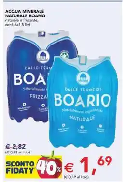 Esselunga ACQUA MINERALE NATURALE BOARIO offerta