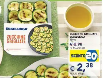 Esselunga Zucchine Grigliate Esselunga offerta