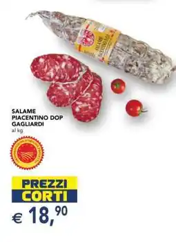 Esselunga Salame Piacentino DOP Gagliardi offerta