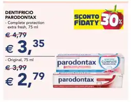 Esselunga DENTIFRICIO PARODONTAX - Complete protection extra fresh, 75 ml offerta