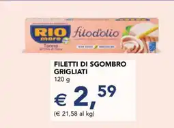 Esselunga Filetti di sgombro grigliati offerta