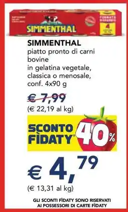 Esselunga SIMMENTHAL offerta