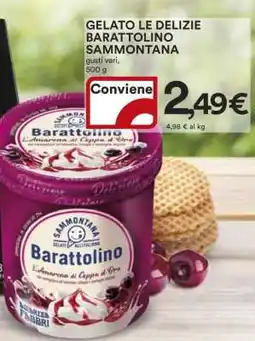 Coop GELATO LE DELIZIE BARATTOLINO SAMMONTANA offerta