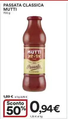 Coop PASSATA CLASSICA MUTTI offerta