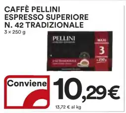 Coop CAFFÈ PELLINI ESPRESSO SUPERIORE N. 42 TRADIZIONALE offerta