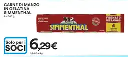 Coop CARNE DI MANZO IN GELATINA SIMMENTHAL offerta