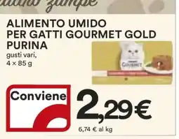 Coop Alimento umido per gatti Gourmet Gold Purina offerta