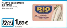 Coop FILETTO DI SGOMBRO RIO MARE offerta