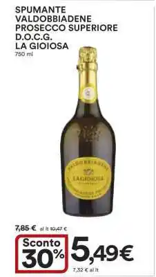 Coop SPUMANTE VALDOBBIADENE PROSECCO SUPERIORE D.O.C.G. LA GIOIOSA offerta