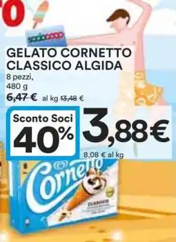 Coop GELATO CORNETTO CLASSICO ALGIDA offerta