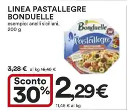 Coop Linea Pastallegre Bonduelle offerta