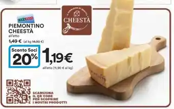Coop Piemontino Cheestà offerta