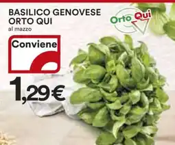Coop BASILICO GENOVESE ORTO QUI offerta