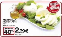 Coop Mozzarella Fior di Latte offerta