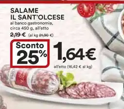 Coop SALAME IL SANT'OLCESE offerta