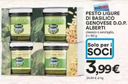 Coop PESTO LIGURE DI BASILICO GENOVESE D.O.P. ALBERTI offerta