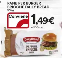 Coop PANE PER BURGER BRIOCHE DAILY BREAD offerta