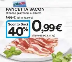 Coop PANCETTA BACON offerta
