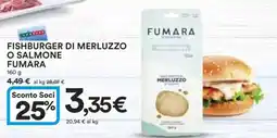 Coop FISHBURGER DI MERLUZZO O SALMONE FUMARA offerta