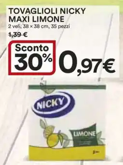 Coop TOVAGLIOLI NICKY MAXI LIMONE offerta