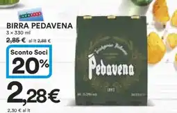 Coop Birra Pedavena offerta