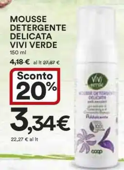 Coop MOUSSE DETERGENTE DELICATA VIVI VERDE offerta