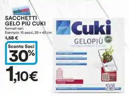 Coop SACCHETTI GELO PIÙ CUKI offerta